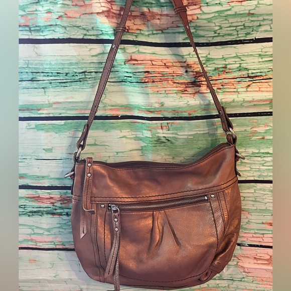 Gold Tone Fossil Shoulder Bag - Picture 1 of 5